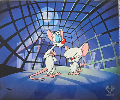 Pinky and the Brain Limited Edition Cel Animation Art