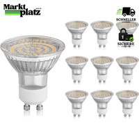 LED GU10 Leuchtmittel 10X 3W Warmweiß 3000K 389Lm AC 100-240V SMD 120° 10 StüCk