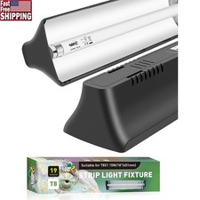 T8 UVB Reptile Light Fixture Combo Kit Alloy Reflector 15W High Efficiency New