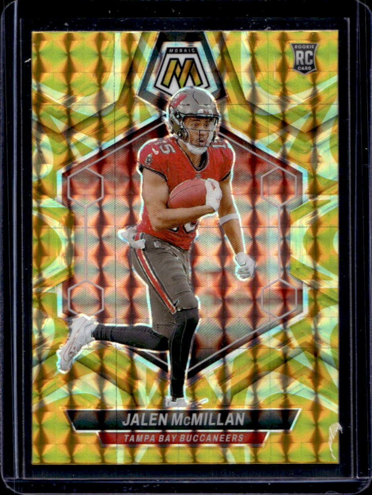 2024 Mosaic Jalen McMillan RC Reactive Yellow Prizm #373 Buccaneers