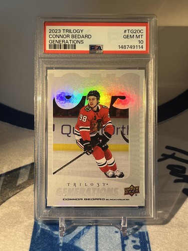 2023-24 Upper Deck Trilogy Connor Bedard ROOKIE CARD GENERATIONS VARIANT PSA 10
