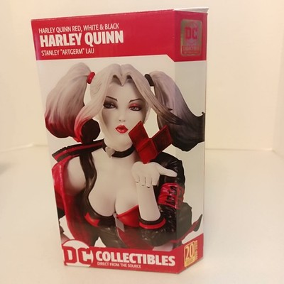 DC COLLECTABLES HARLEY QUINN RED,WHITE & BLACK STANLEY ''ARTGERM'' LAU DC 20 YEARS