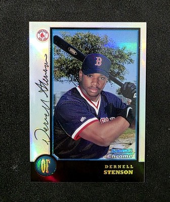 1998 Bowman Chrome #354 Dernell Stenson RC Refractors Red Sox