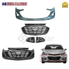Complete Front Bumper Cover And Grille Fit For 2019 2020 2021 Chevy Cruze