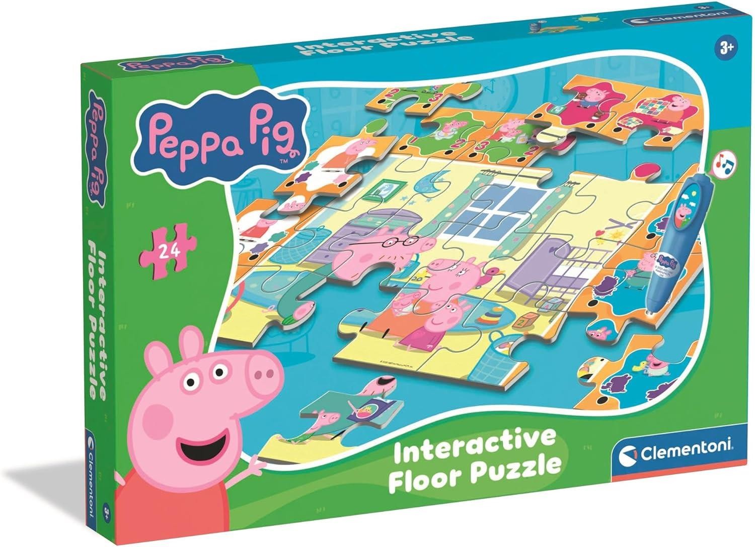 Peppa Pig Puzzle 24 Piece Interactive Floor Puzzle With Electronic Pen - Image 6
