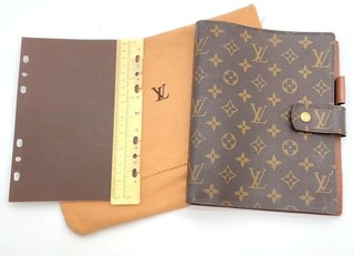 Auth Louis Vuitton Agenda GM Monogram R20106 Notebook Cover WDbag NS060138