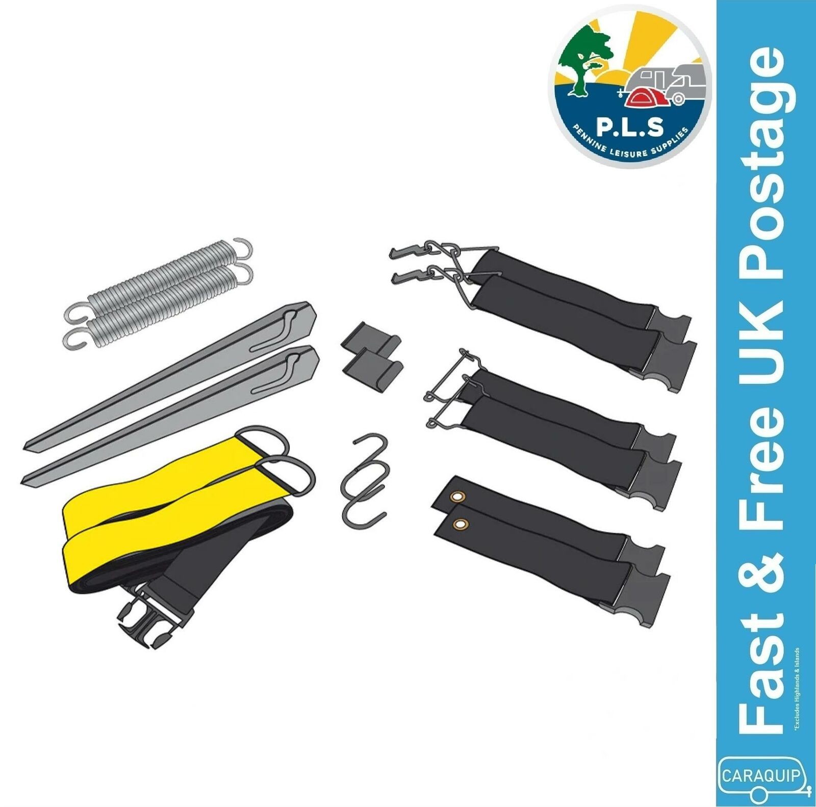 HABA UNICA Universal Tie Down Kit For Fiamma Thule Isabella Dorema Awning -BG600