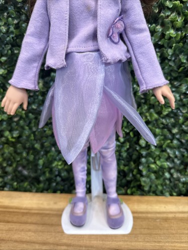 2003 American Girl Hallie Hopscotch Hill bambola scuola viola vestito fata ritirata - Foto 3 di 12