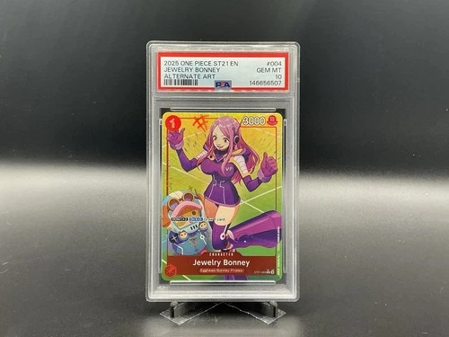2025 One Piece ST-21 EX Gear 5 #004 Jewelry Bonney Alt. Art PSA Gem 10