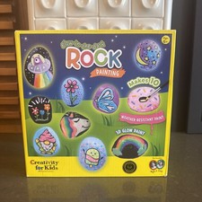 Creativity for Kids Glow in the Dark Rock Painting Kit: Crafts for Kids Ages 4-8