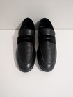Pelle Line Penny Loafers Black Leather Slip On Dress Shoes 40/7 — photo 2