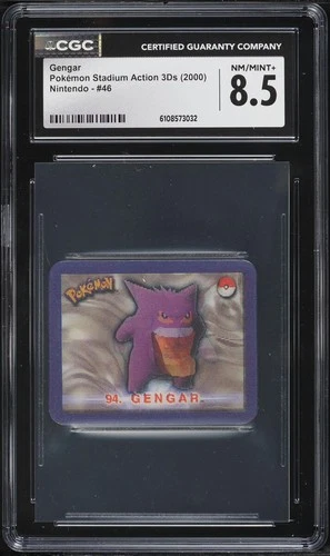 CGC 8.5 Gengar Pokemon Stadium Lenticular 46 Action 3D Nintendo