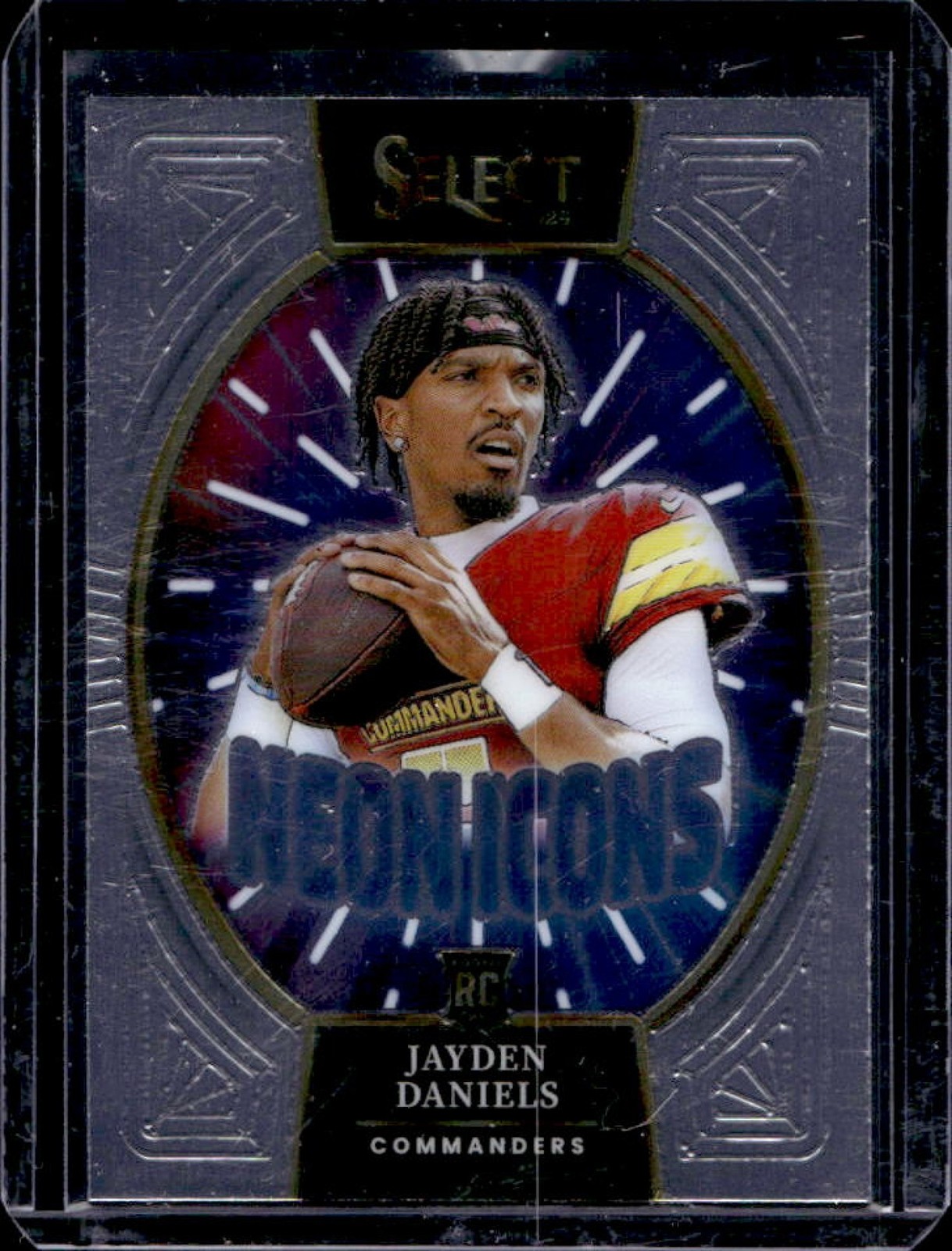 2024 Select Jayden Daniels Neon Icons RC Rookie #13 Commanders