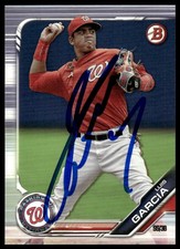 2019 Bowman #BP-64 Luis Garcia Prospects -Hand Signed Autograph