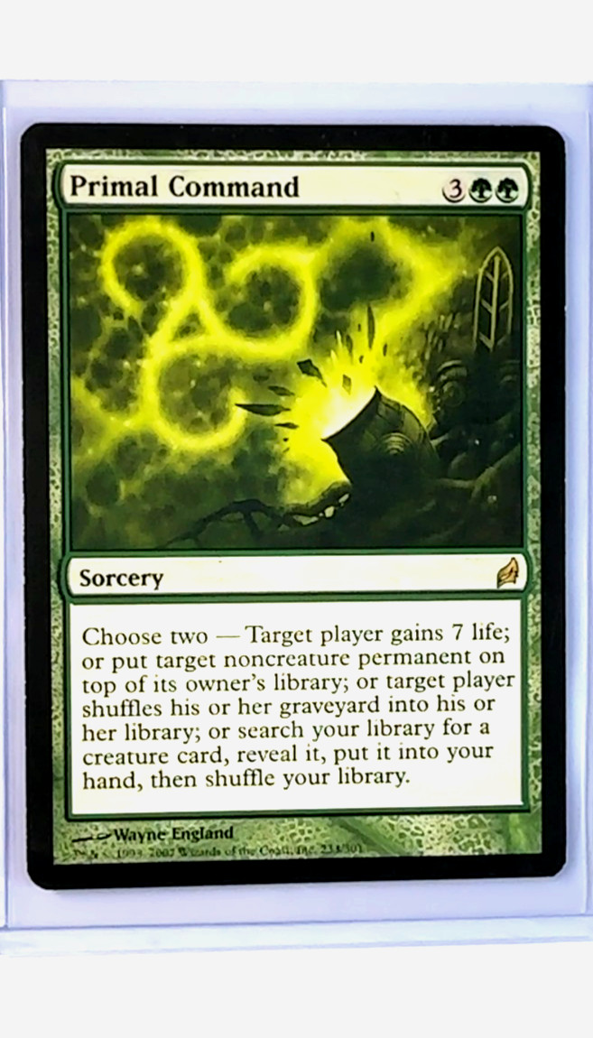 2007 MTG Magic The Gathering LRW Lorwyn #233 Primal Command LP
