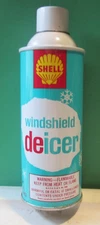 Vtg 1970's Shell Windshield De-Icer Advertising Can Oil & Gas