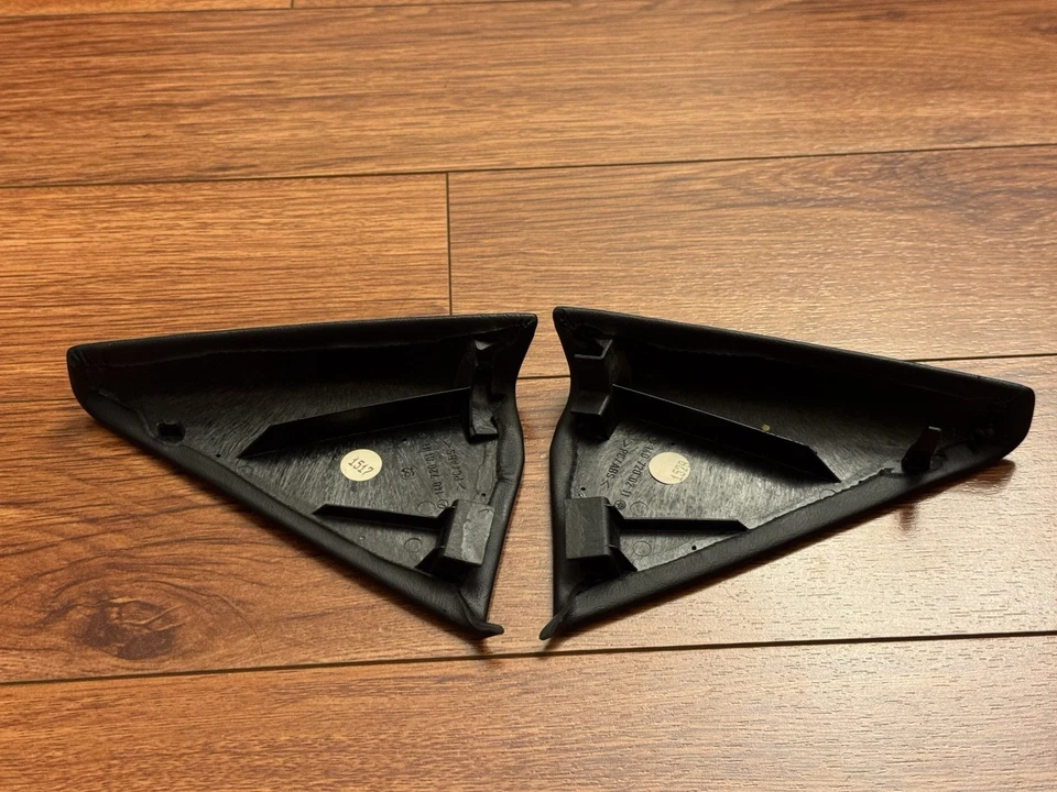 Tampa de acabamento de espelho interior L+R marrom escuro fabricante de equipamento original 1992-1999 Mercedes-Benz W140 S500 - Imagem 4 de 4