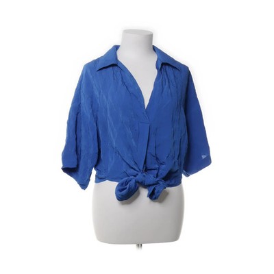 H&M, Top, Größe: M, Blau, Polyamid/Polyester, Einfarbig, Damen #Tuk