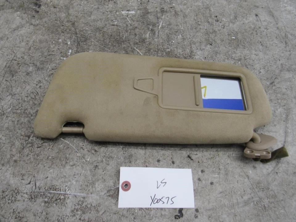 2011 2016 Hyundai Equus left driver side front sun visor flap shade tan OEM Foto 2 de 4