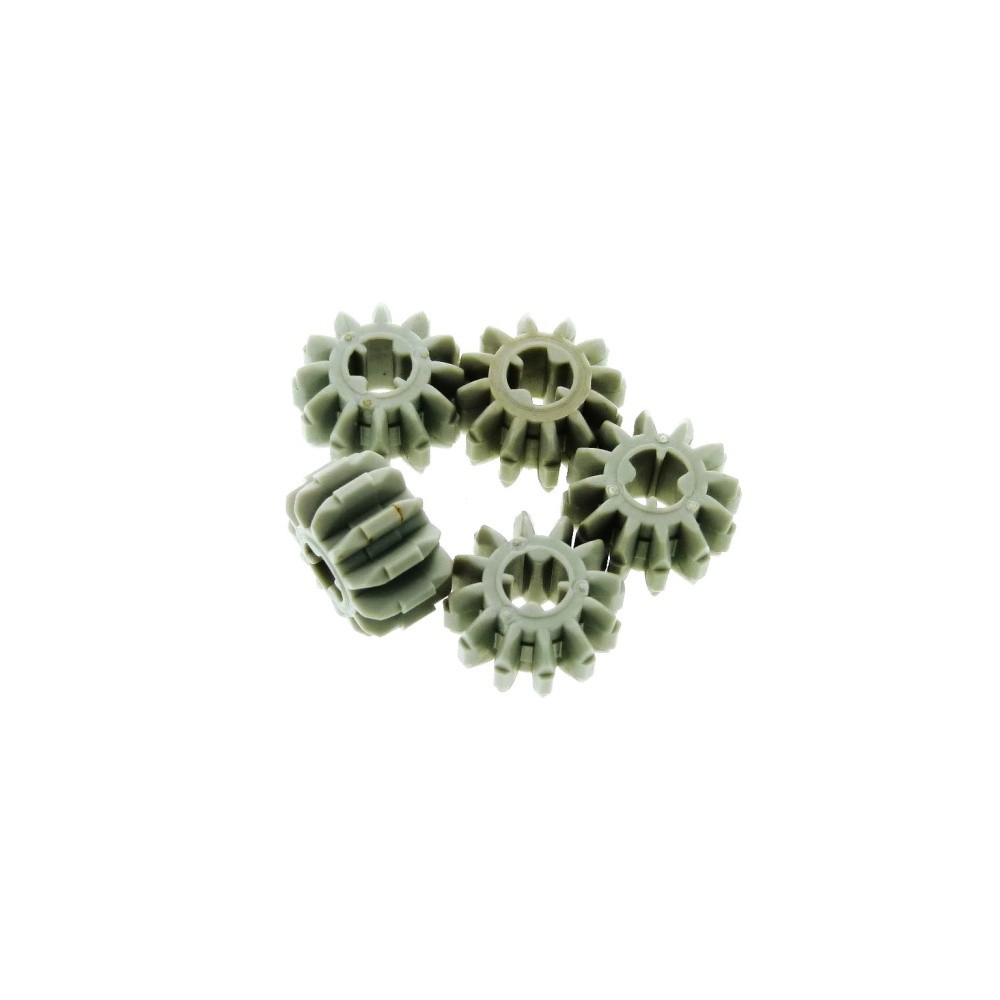 5x Lego Technic Gear Z12 Light Gray 12 Teeth 4141454 32270