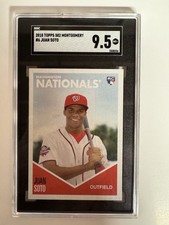 2018 Topps 582 Montgomery RC Juan Soto SGC 9.5