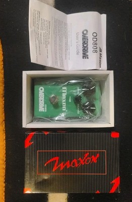 NEW MAXON OD-808 W/BOX PAPERWORK TUBE LEGEND OVERDRIVE  PEDAL SCREAMING WARMTH 