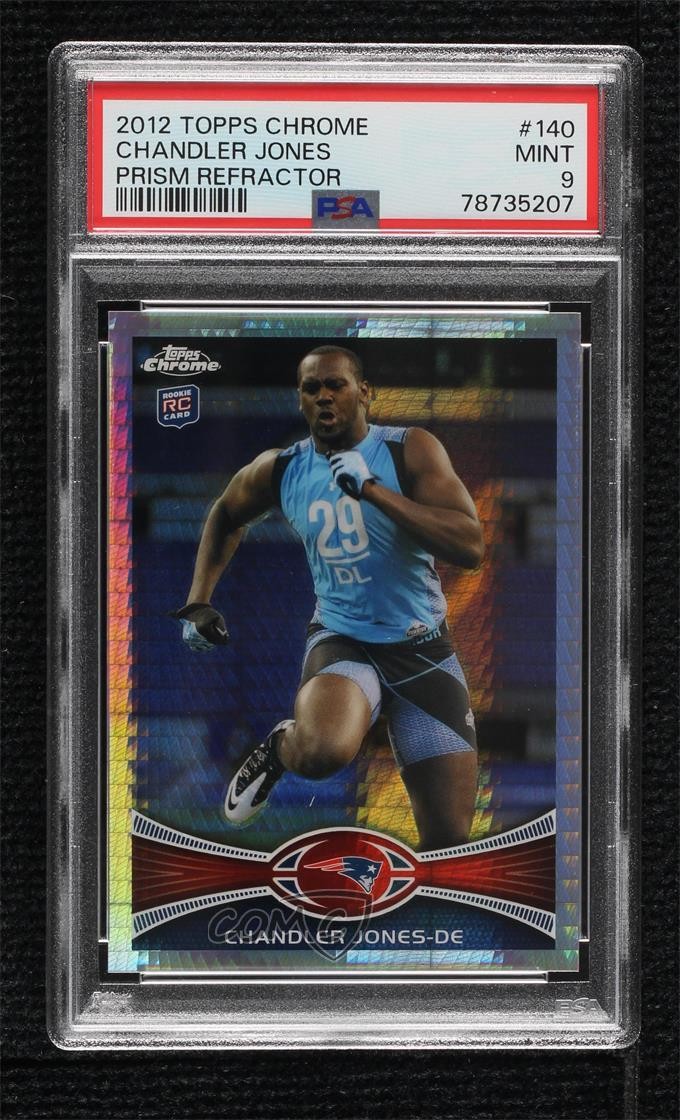 2012 Topps Chrome Prism Refractor /216 Chandler Jones PSA 9 MINT Rookie RC 15xz