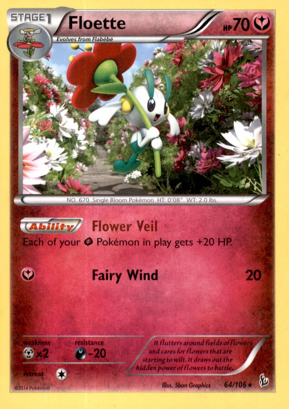 XY - Flashfire #64/106 Floette (64)