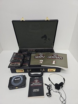 Berlitz Think & Talk German Tape Cassettes Complete + Custom  Briefcase