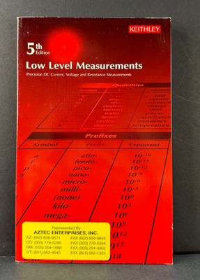 LOW LEVEL MEASUREMENTS : 5th Edition Reference Handbook by Keithley *VG*