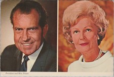 President and Mrs. Nixon Portrait Postcard 4x6 Richard and Pat 4x6