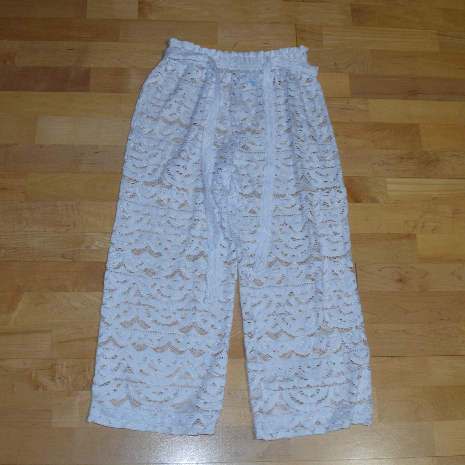 DECREE Women's Sz S White Lace Swim Cover-Up Pants Capris | eBay