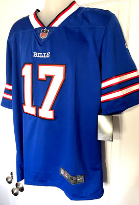 Bills Allen 17/NWT Jersey Mns Szs S-3X, All Patches No Print Ships Tomorrow