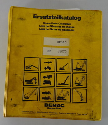 Teilekatalog / Parts list Demag Straßenfertiger DF 10 C