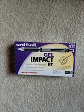 No. 65870 Uni-ball Gel Impact Bold 1.0 mm Black Box Of 12