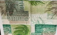 FLANNEL BACK VINYL TABLECLOTH 52" x 104" 8-10 ppl LEAVES by AP