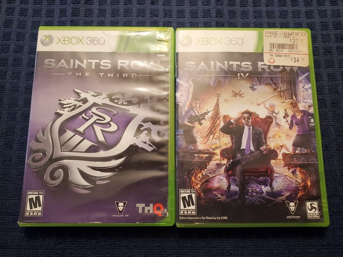 SAINTS ROW IV THE THIRD COMPLETE XBOX 360 LOT