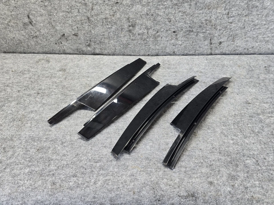 BMW 11-16 F10 PUERTA DELANTERA Y TRASERA NEGRO BRILLANTE SHADOWLINE JUEGO MOLDURAS OEM 56K Foto 3 de 4
