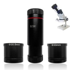 Microscope C-mount Adapter for USB Camera Digital Eyepiece Relay Lens 0.3X
