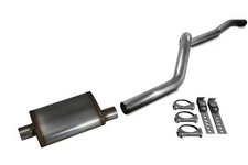 84-01 Jeep Cherokee XJ 4.0L 2.5" Aluminized Exhaust Kit Jones Muffler Rear Exit