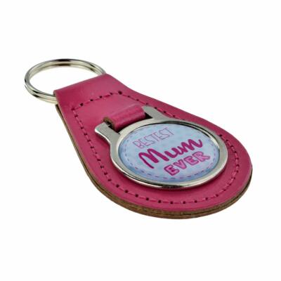 Schlüsselanhänger Best Mum Ever Design Hot Pink Damen Muttertag - XKFR093