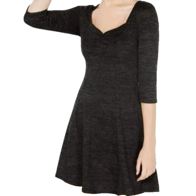 charcoal a line dress Eureka Fashion 8606 Dress Charcoal / M main image 0
