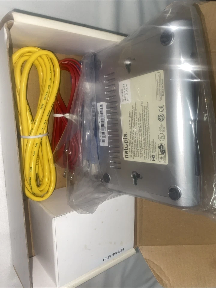 Netopia 2241N-006 ADSL 2/2+Gateway - Res, Single-Port Eth/USB Modem NIB - Image 3 of 4