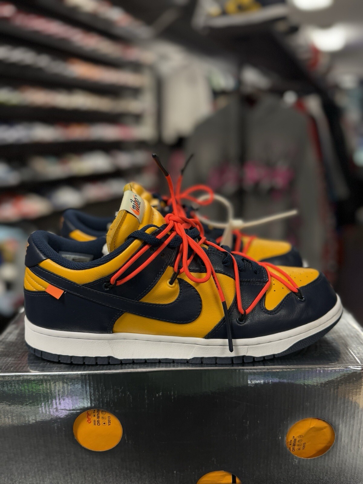 OFF WHITE X NIKE Nike Dunk Low x OFF WHITE University G 2019 taglia 13 CT0856 700 OG pulite