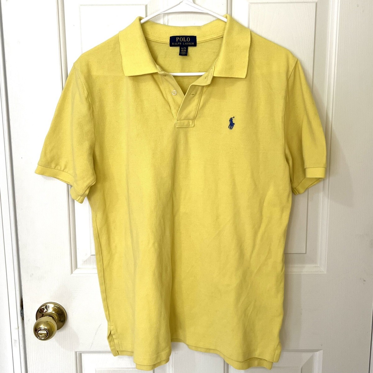 Polo Ralph Lauren Boys Yellow Cotton Pique Short Sleeve Polo Shirt