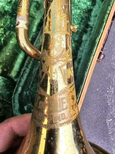 Elkhart Trumpet Built By Buescher. Made USA. 37b #54426 - Picture 5 of 6