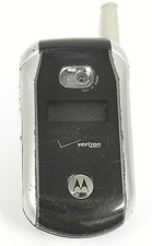 Motorola V series V265 - Black and Silver  Verizon  Rare Cellular Flip Phone