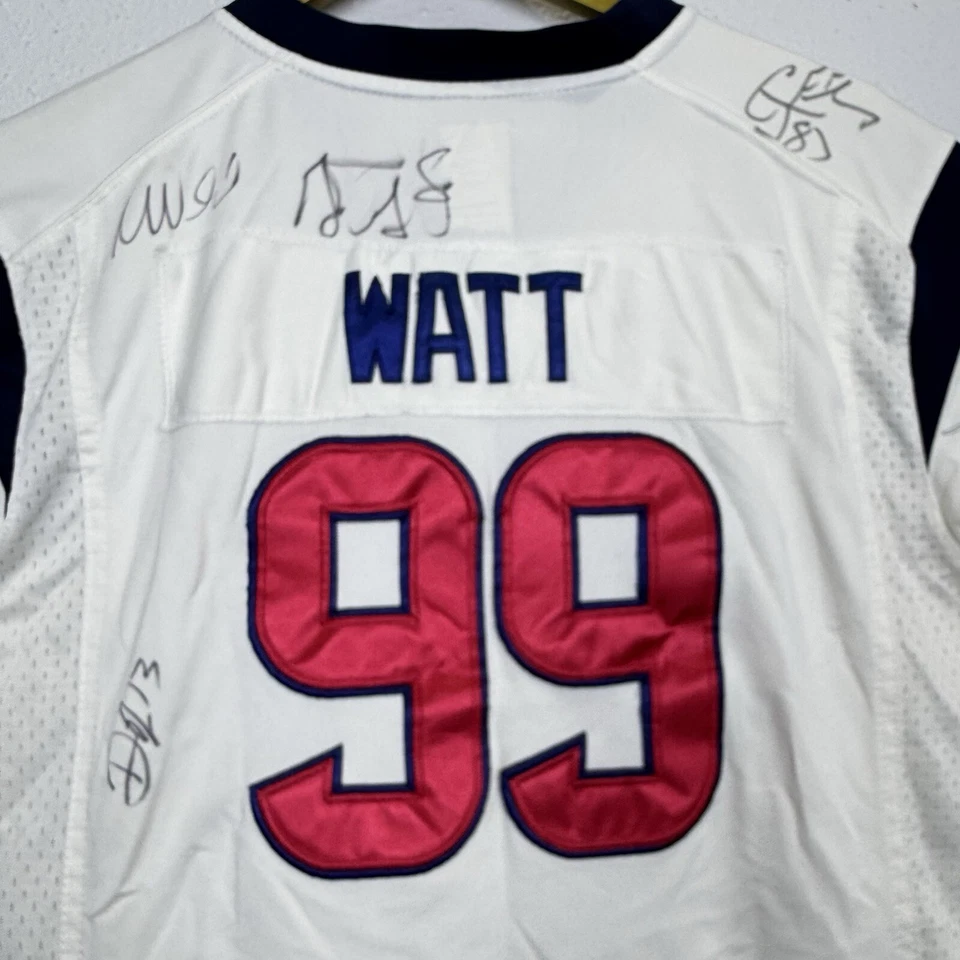 Camiseta Nike NFL Houston Texans Juvenil XL 18 JJ WATT 99 On Field Autografiada 2012 Foto 2 de 4