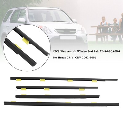 4x Zierleiste Türleiste Dichtung 72450 72410-SCA-E01 für Honda CR-V CRV 02-06