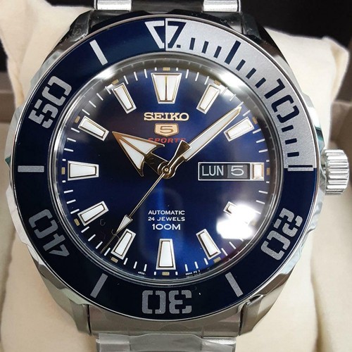 Seiko 5 Sports SRPC51K1 Day Date 24 Jewels 4R36-06R0 SS Automatic Mens  Watch 4954628223722 | eBay